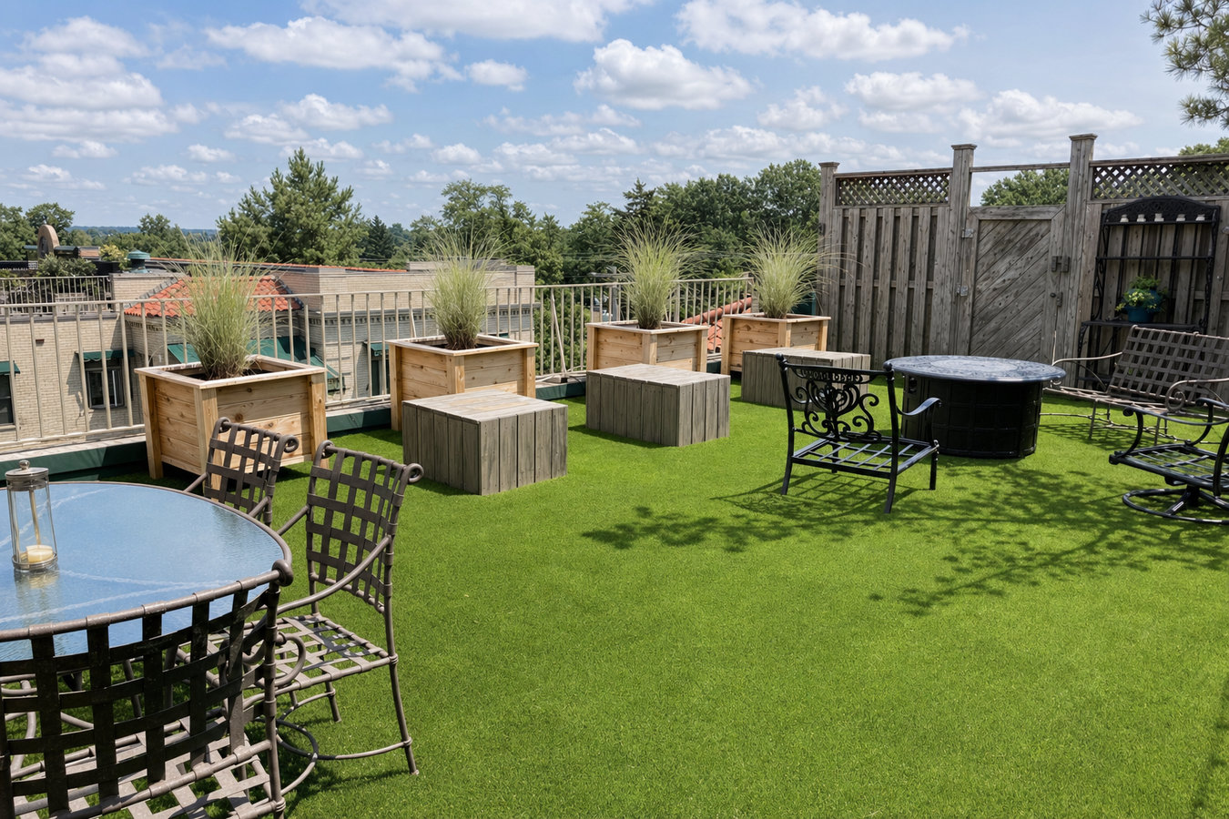 Turf for rooftop gardens in Harlingen, TX